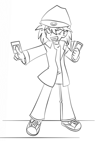 Rex Goodwin from Yu-Gi-Oh! Coloring page