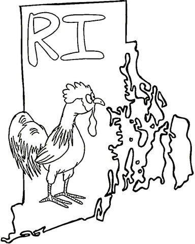 Rhode Island Coloring page