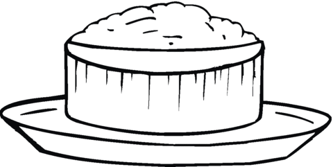 Rice porridge for breakfast Coloring page