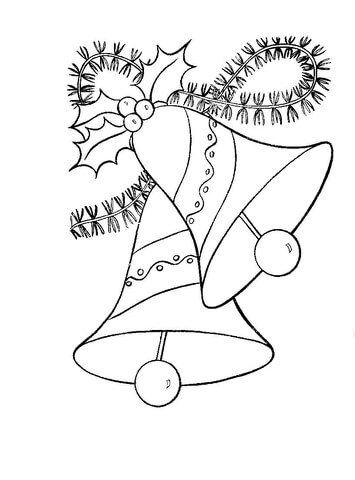 Ring the Christmas bells Coloring page