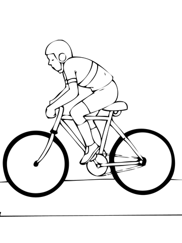 Road Bike Coloring page