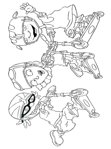 Rocket Power Company  Coloring page
