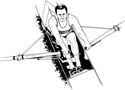 Rower Coloring page