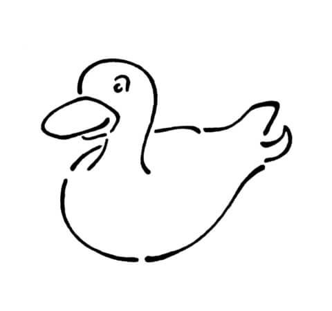 Rubber Duck  Coloring page