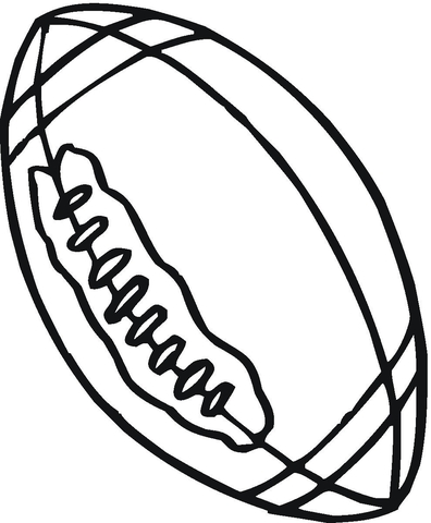 Rugby Ball  Coloring page