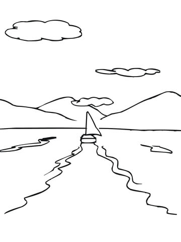 Sailing to the Fjords Coloring page