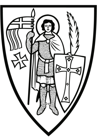 St. George Coloring page