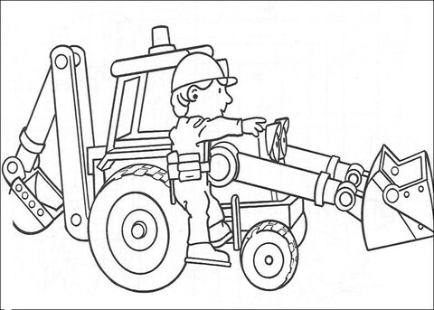 Scoop Helps Bob To Go To That Place  Coloring page