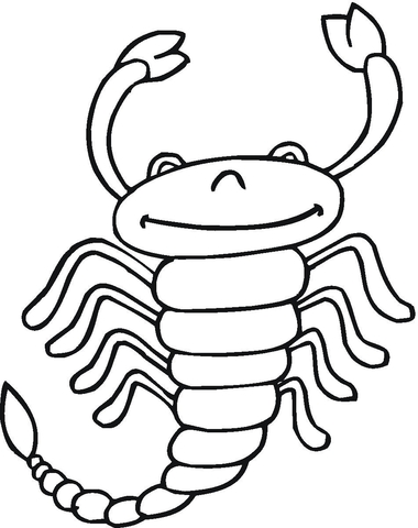 Scorpio zodiac sign Coloring page