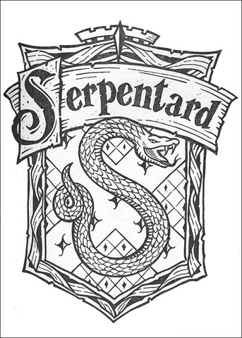 Serpentard  Coloring page