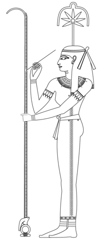 Seshat  Coloring page
