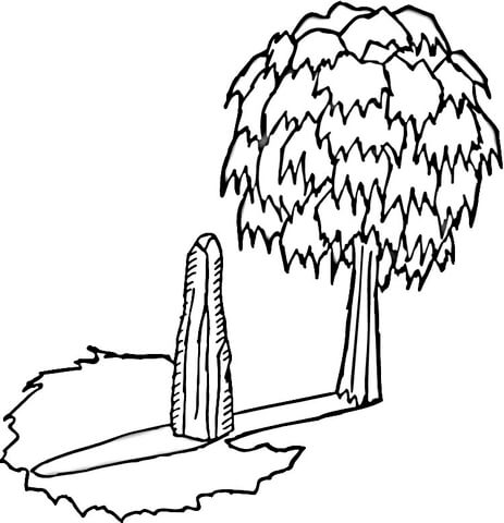 Shadow of the Tree  Coloring page