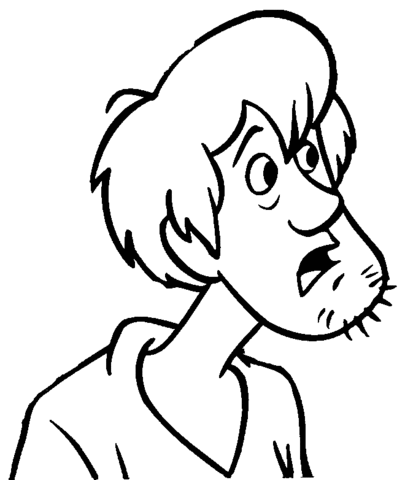 Bearded Shaggy Rogers Coloring page