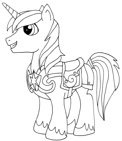 Shining Armor Coloring page