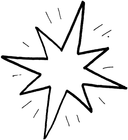 Shining Star  Coloring page