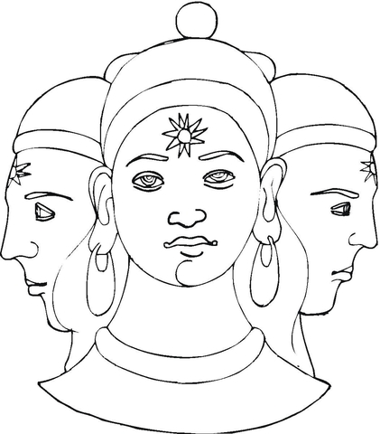 Shiva  Coloring page