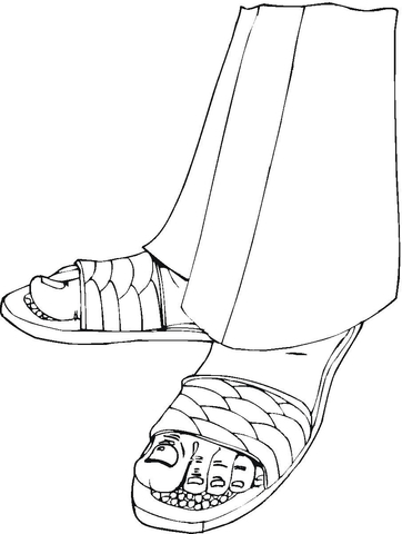 Shoes And Pants  Coloring page