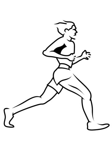 Short Runner Coloring page