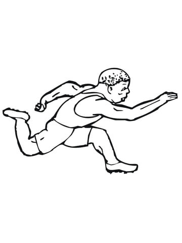 Short Running Coloring page
