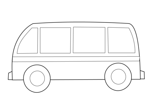 Simple Bus Coloring page