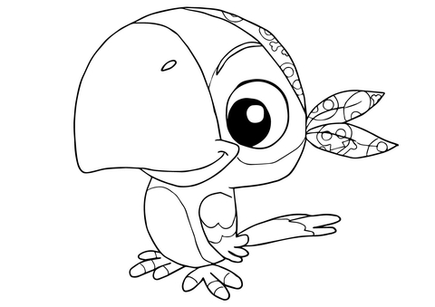 Skully from Jake and the Neverland Pirates Coloring page