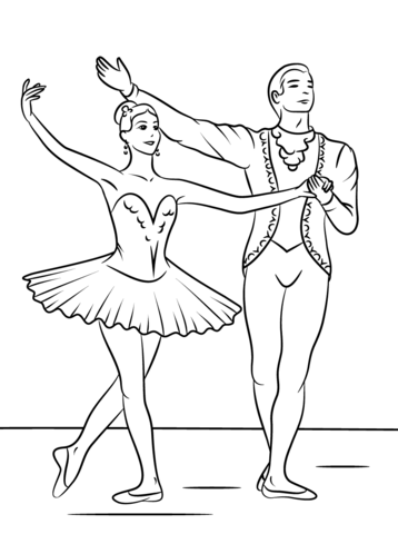 Sleeping Beauty Ballet Coloring page