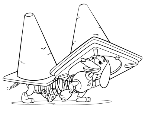 Slinky Dog  Coloring page