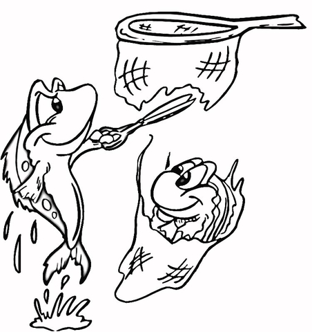 Smart Fish  Coloring page