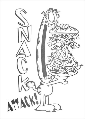 Snack Attack! Coloring page