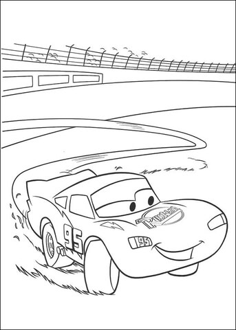 McQueen is So Fast  Coloring page