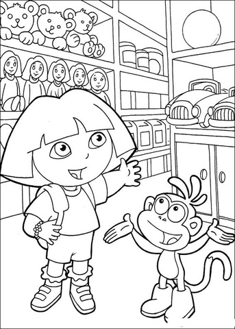 Toy Store Coloring page