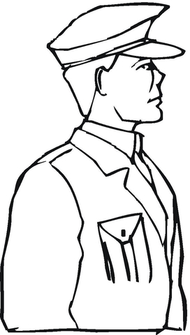 Soldier  Coloring page
