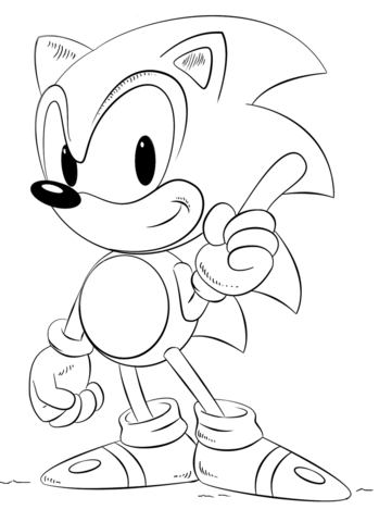 Sonic Coloring page