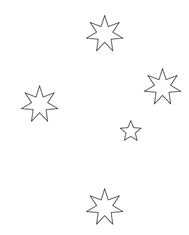 Southern Cross Coloring page