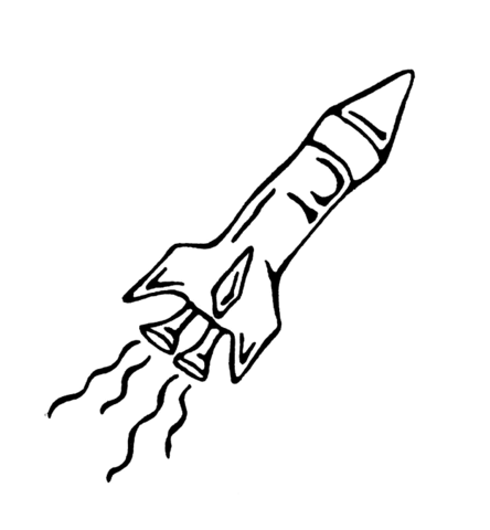 Spaceship Coloring page