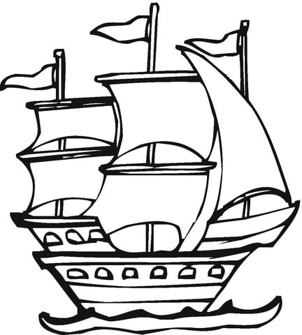 Spanish Expedition  Coloring page
