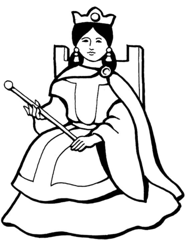 Spanish Queen  Coloring page