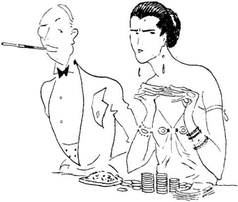 in Casino Coloring page
