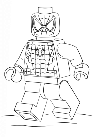 Lego Spiderman Coloring page