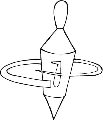 Spinning Dreidel  Coloring page