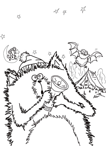 Splat the Cat Good Night, Sleep Tight Coloring page