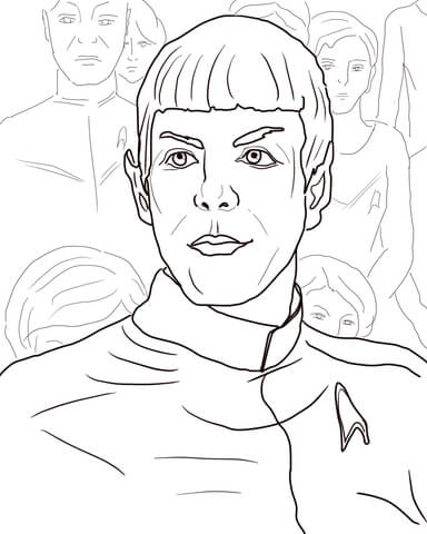 Spock from Star Trek Into Darkness Coloring page