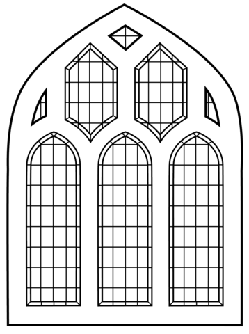 Stained Glass Window Coloring page
