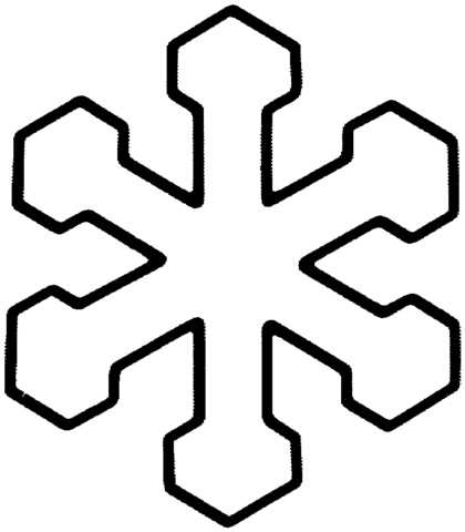Snowflake 11 Coloring page