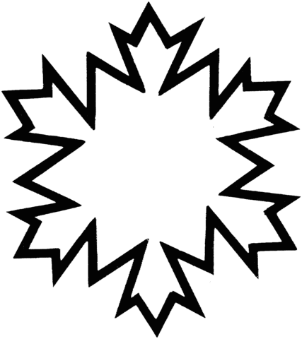 Snowflake 10 Coloring page