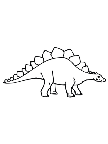 Stegosaurus Dino Coloring page
