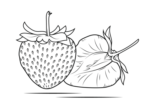 Strawberry Coloring page