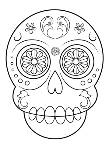 Sugar Skull Coloring page