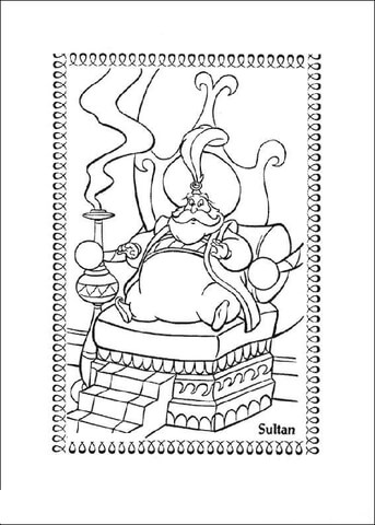 The Sultan  Coloring page