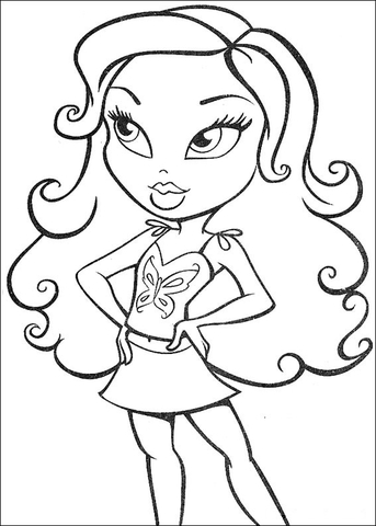 Summer fashion Coloring page